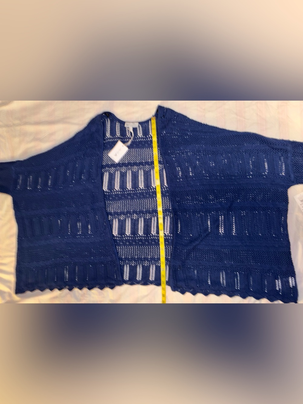 Jessica Simpson Kayla Kimono Cardigan Sweater in Navy Peony Size L/XL NWT